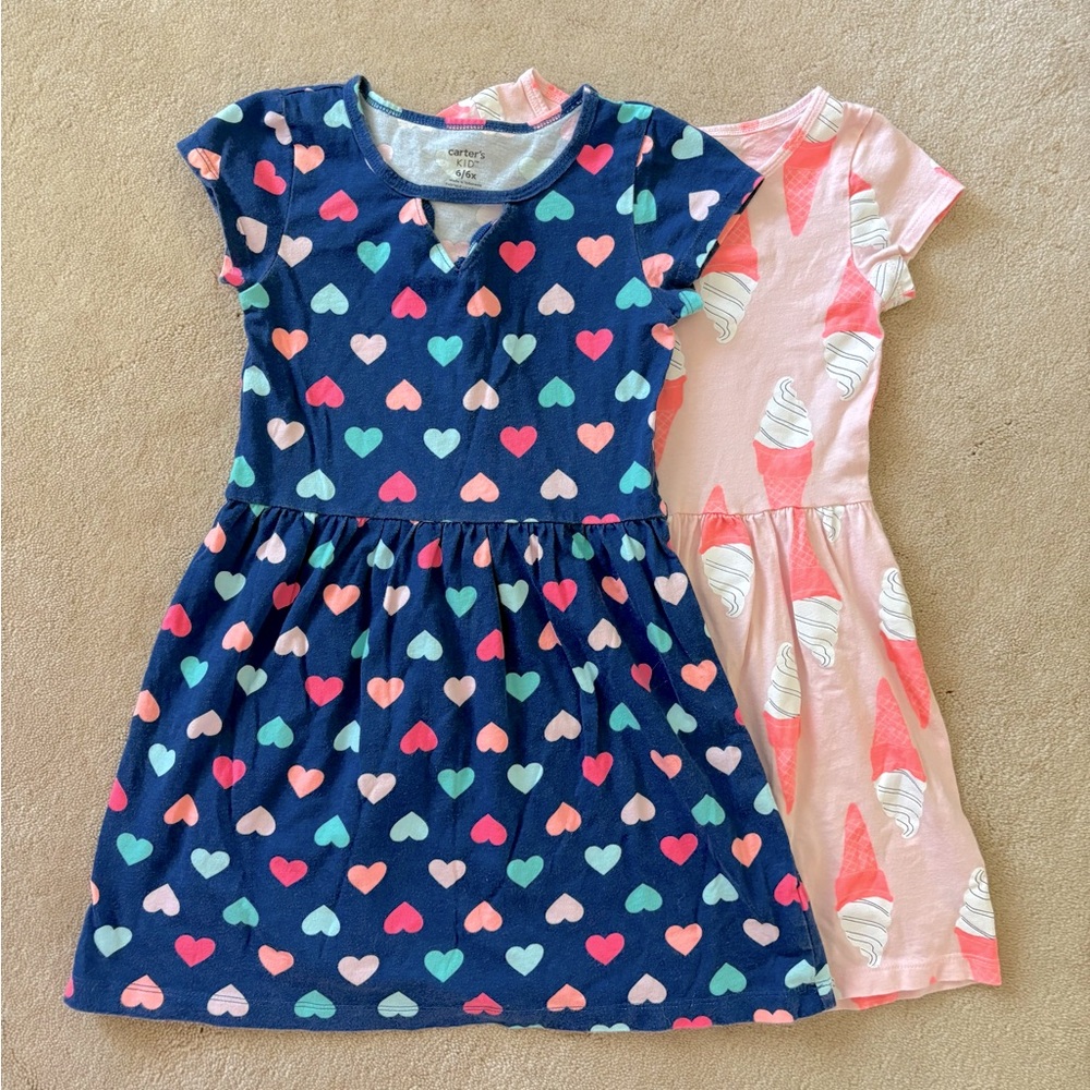 Carter’s KID Print Dresses (2 dresses)